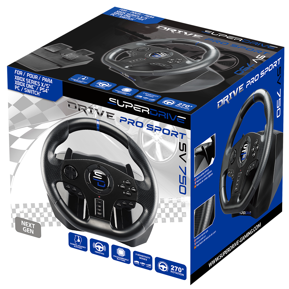 Subsonic Volant Drive Pro Sport PS4 PS3 Xbox One 